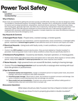 Toolbox Talk - Power Tool Safety